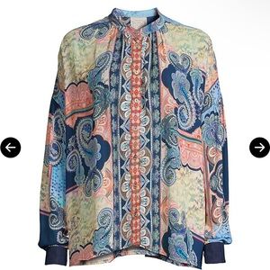 Johnny Was Silk Blouse